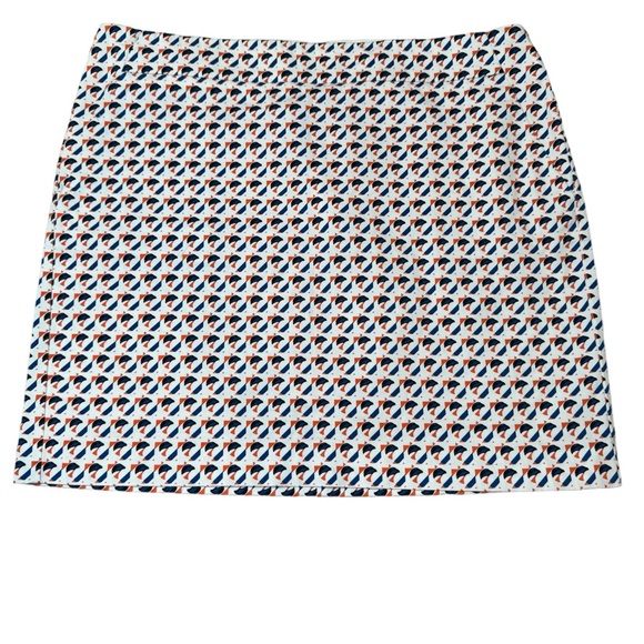 Ann Taylor Skirt Womens Size 14 Eclipse Print Madison Above Knee Retro NWOT - Picture 2 of 7